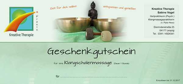 Gutschein Klangmassage